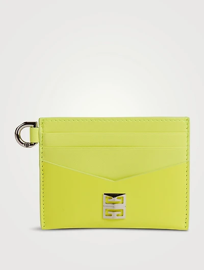 4G Neon Leather Card Holder