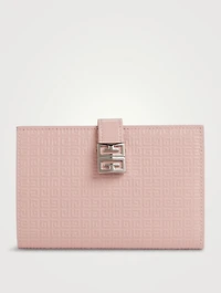 Medium 4G Embossed Leather Bifold Wallet
