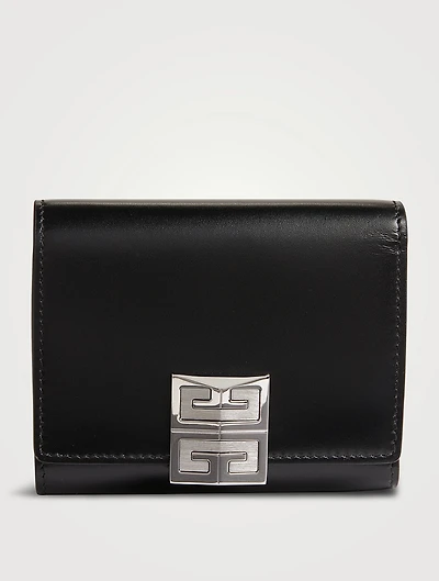 4G Leather Trifold Wallet