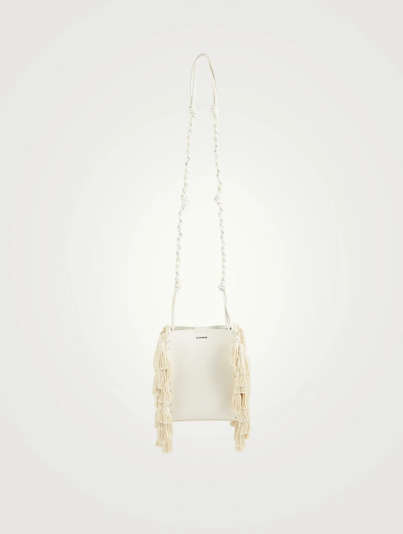 Small Tangle Tassel Leather Crossbody Bag