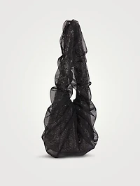 Crystal Mesh And Tulle Shoulder Bag