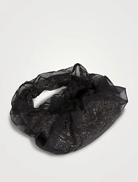 Crystal Mesh And Tulle Shoulder Bag