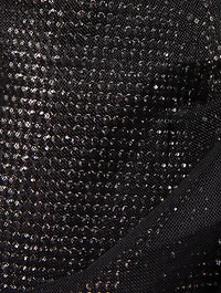 Crystal Mesh And Tulle Shoulder Bag