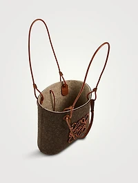 Square Basket Felt Bag