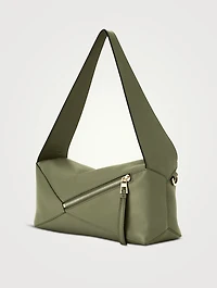 Puzzle Leather Shoulder Bag