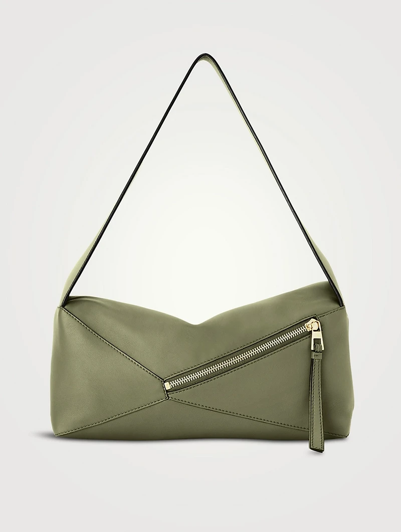 Puzzle Leather Shoulder Bag