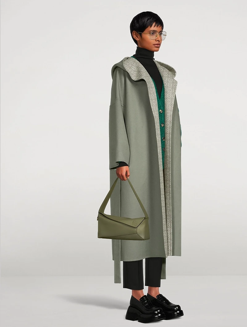 Puzzle Leather Shoulder Bag