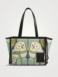 Voysey Cushion Tote Bag In Owl Print