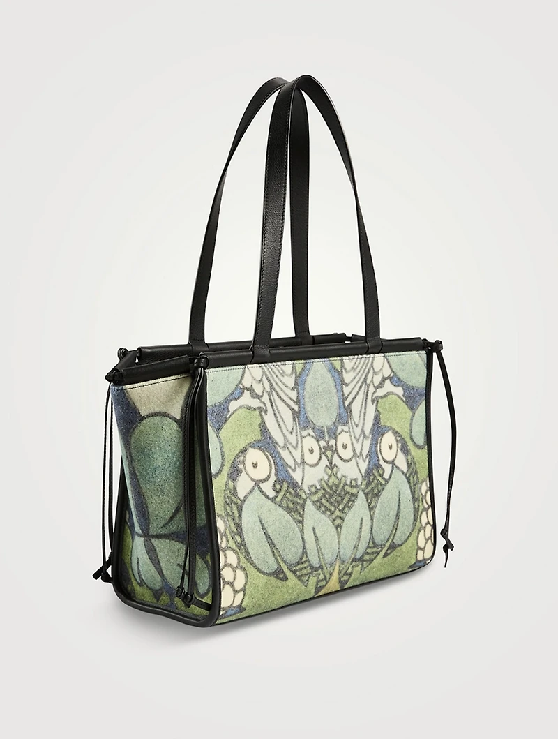Voysey Cushion Tote Bag In Owl Print
