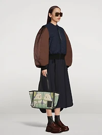 Voysey Cushion Tote Bag In Owl Print