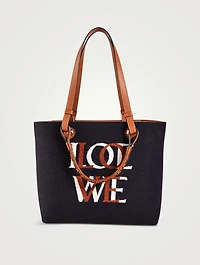 Small Anagram Flannel Tote Bag
