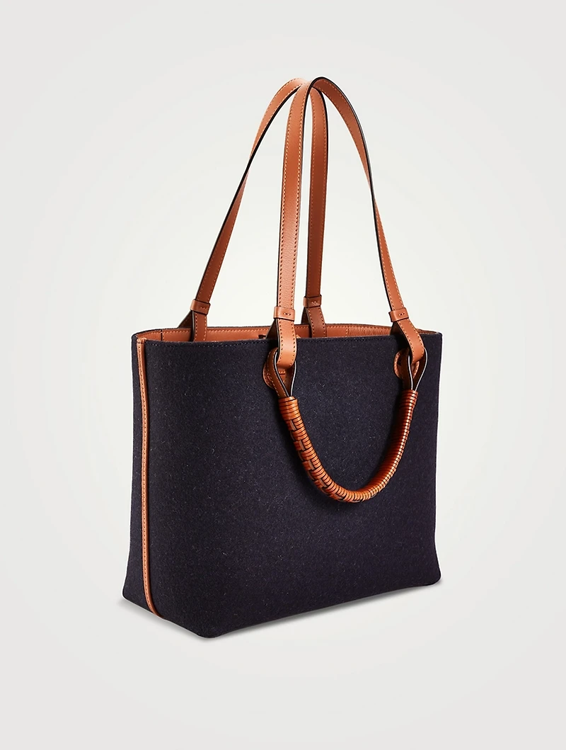 Small Anagram Flannel Tote Bag