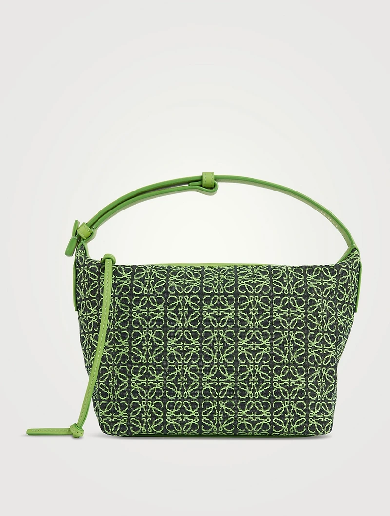Small Cubi Anagram Jacquard Canvas Shoulder Bag