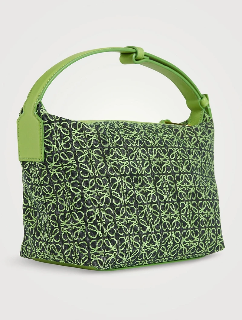 Small Cubi Anagram Jacquard Canvas Shoulder Bag
