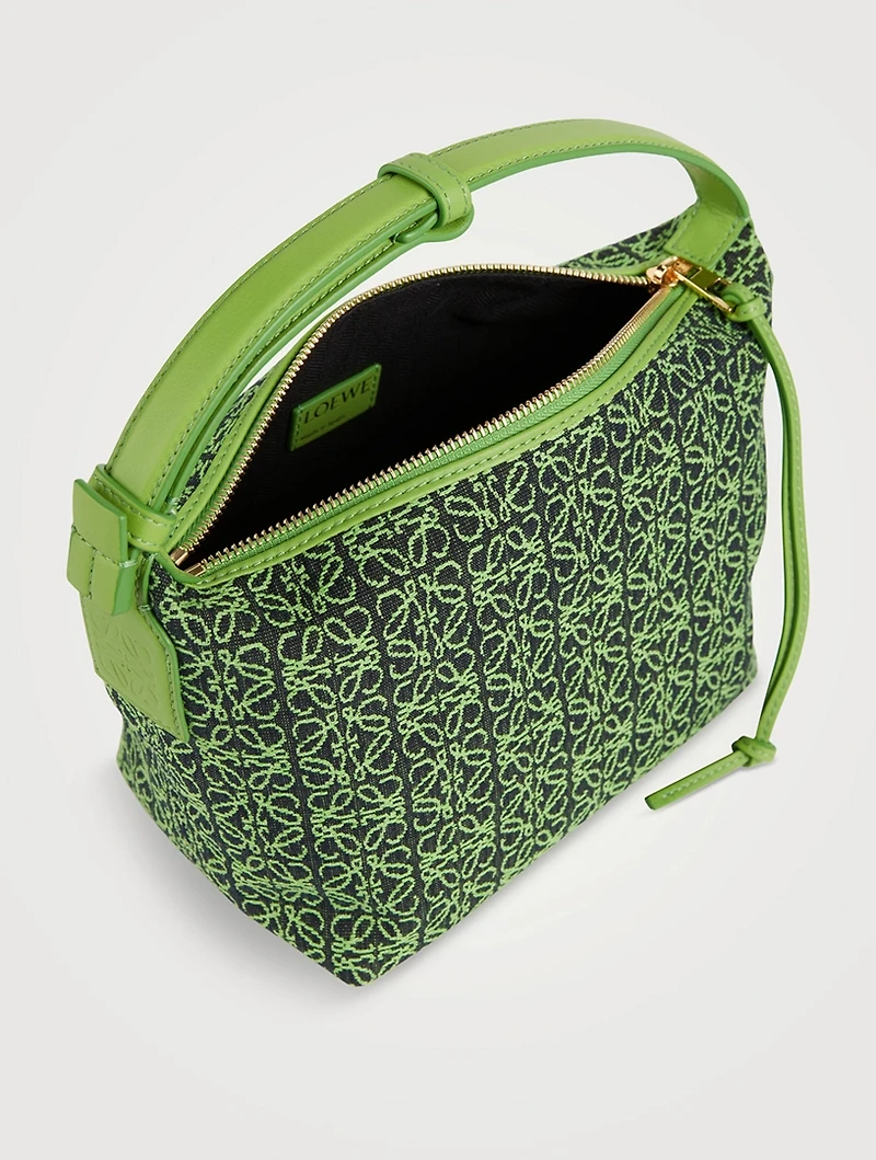Small Cubi Anagram Jacquard Canvas Shoulder Bag