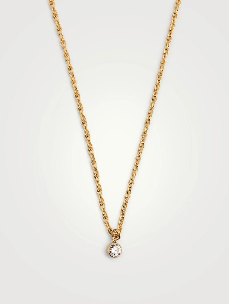 Chateau 14K Gold-Filled Necklace With Crystal