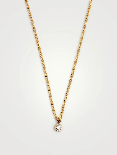 Chateau 14K Gold-Filled Necklace With Crystal