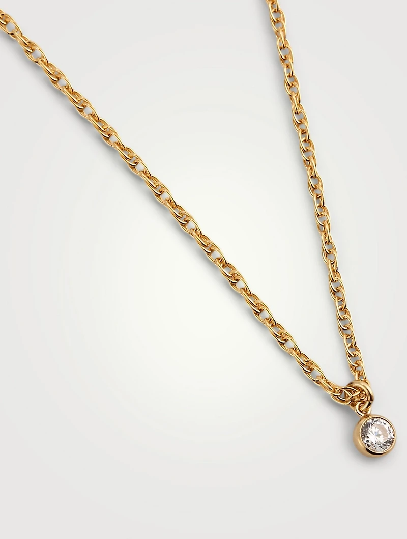 Chateau 14K Gold-Filled Necklace With Crystal