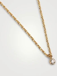 Chateau 14K Gold-Filled Necklace With Crystal