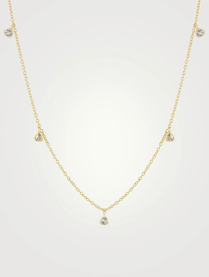 Uptown 14K Gold Vermeil Choker With Crystals