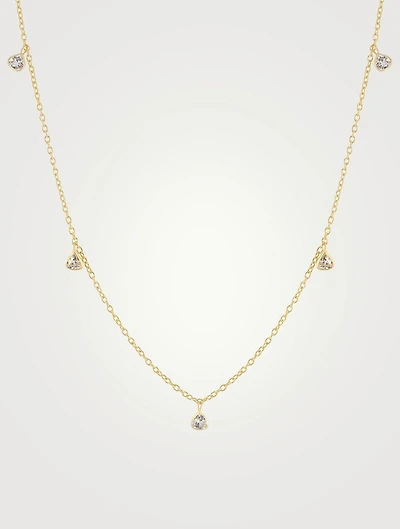 Uptown 14K Gold Vermeil Choker With Crystals