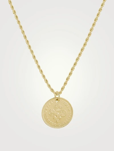 Clover Coin 14K Gold-Filled Necklace