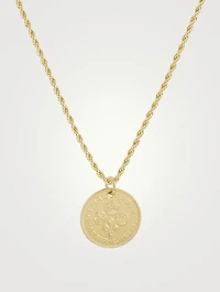 Clover Coin 14K Gold-Filled Necklace