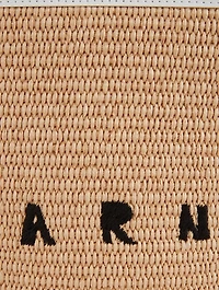 Small Tropicalia Raffia And Leather Tote Bag
