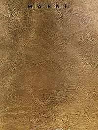 Small Museo Metallic Leather Tote Bag