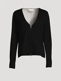 Double-Face Merino Wool Cardigan
