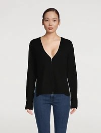 Double-Face Merino Wool Cardigan