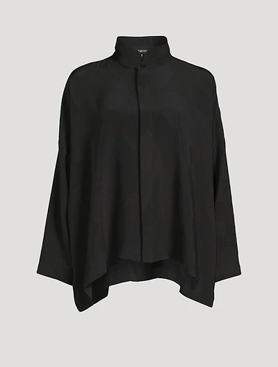 Kyoto Silk Jacquard Shirt