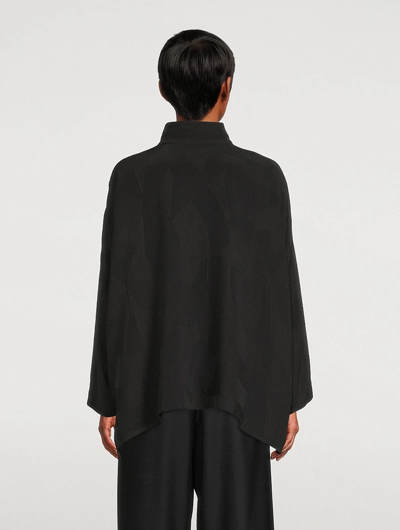 Kyoto Silk Jacquard Shirt