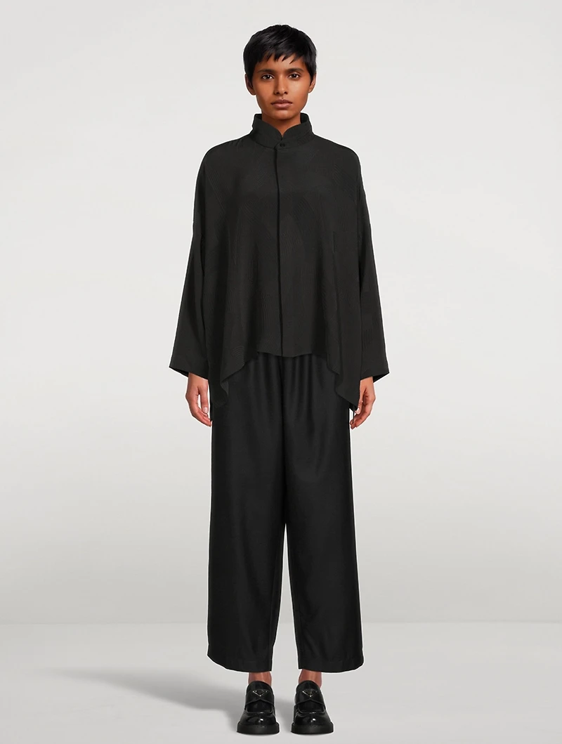 Kyoto Silk Jacquard Shirt