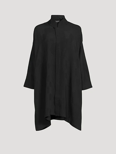Kyoto Silk Jacquard Long Shirt