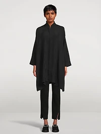 Kyoto Silk Jacquard Long Shirt