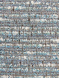 Flower Strass Tweed Clutch