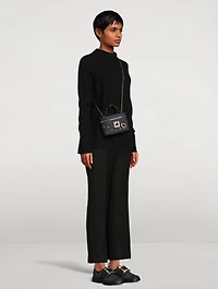 Micro Roger Vivier Vanity Love Strass Denim Bag