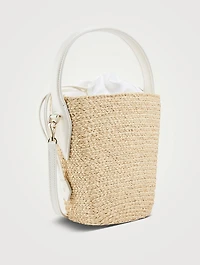 Mini Viv' Skate Strass Buckle Raffia Basket Bag
