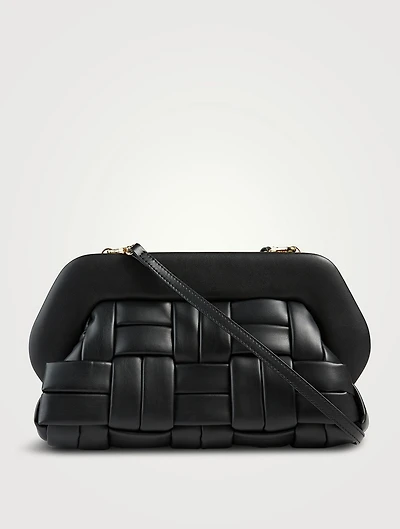 Bios Woven Eco Leather Clutch Bag
