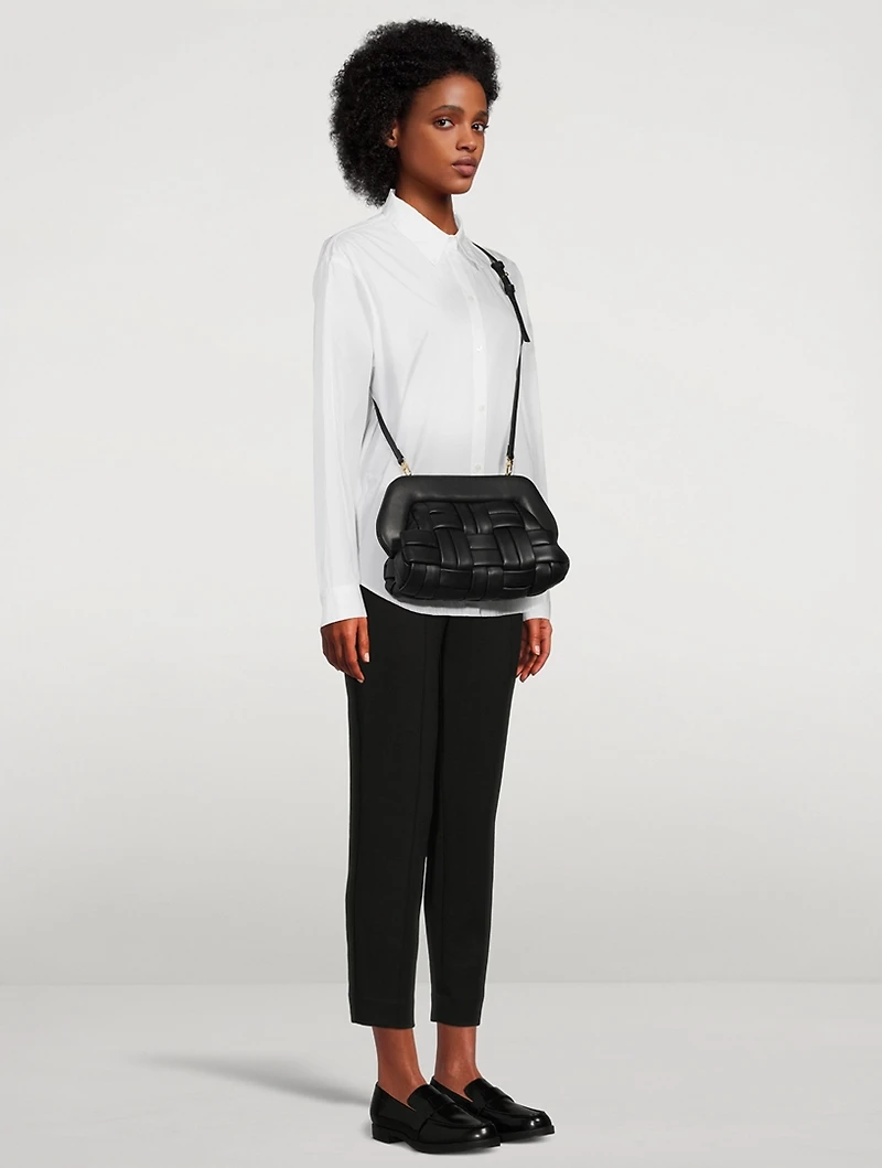 Bios Woven Eco Leather Clutch Bag
