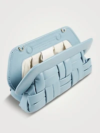 Bios Woven Eco Leather Clutch Bag