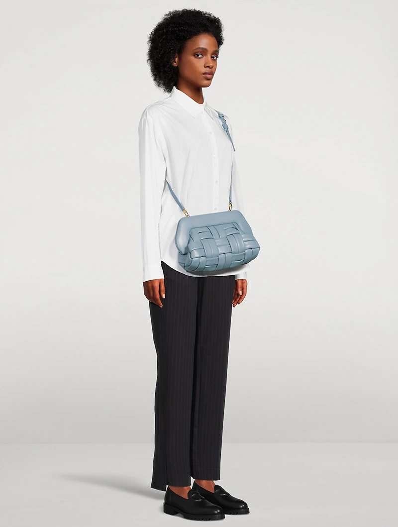 Bios Woven Eco Leather Clutch Bag