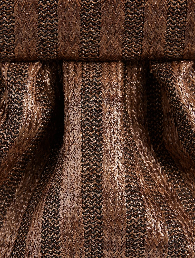 Bios Marina Braided Eco Leather Clutch Bag