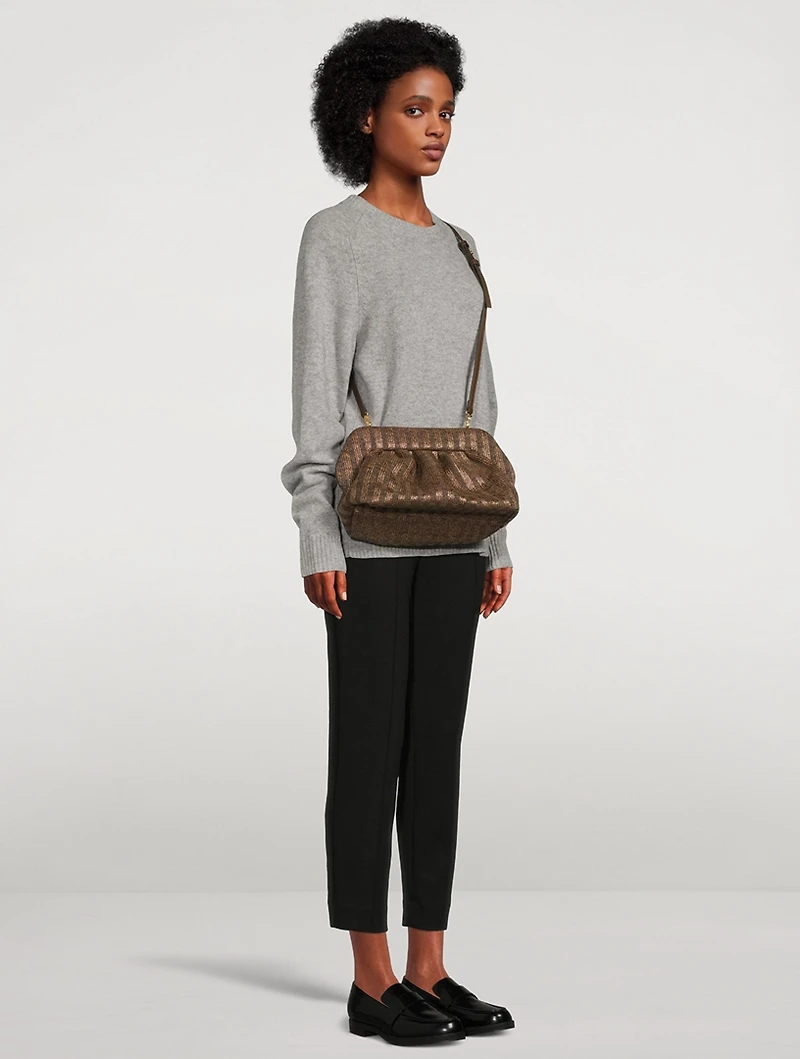 Bios Marina Braided Eco Leather Clutch Bag
