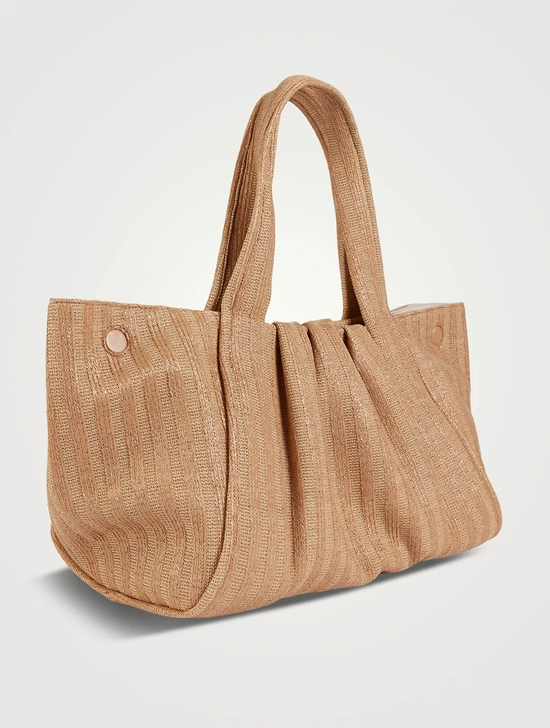 Iridia Marina Braided Eco Leather Tote Bag