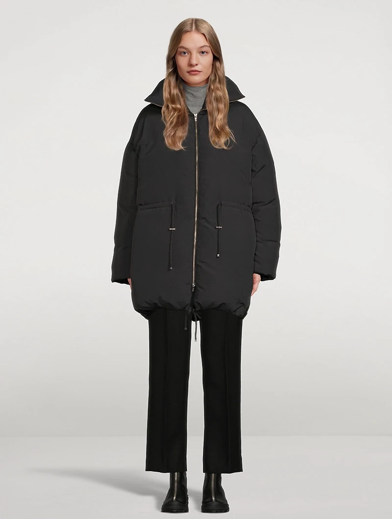 Drawstring Down Jacket