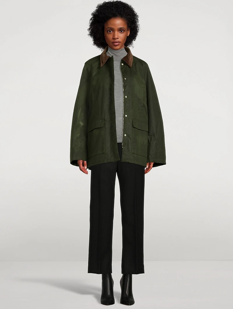 Cropped Kick Wool Trousers
