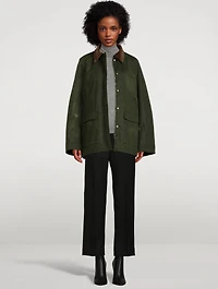 Cropped Kick Wool Trousers