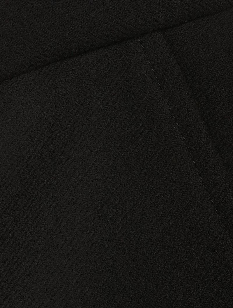 Cropped Kick Wool Trousers